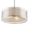 Cwi Lighting Mikayla 3 Light Drum Shade Chandelier With Satin Nickel Finish 5555P17SN - alternate 2